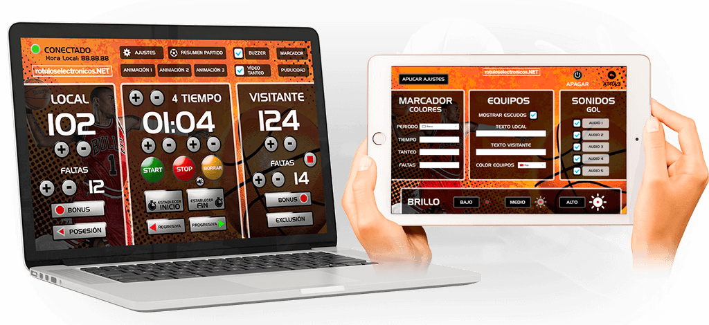 Videomarcadores de baloncesto