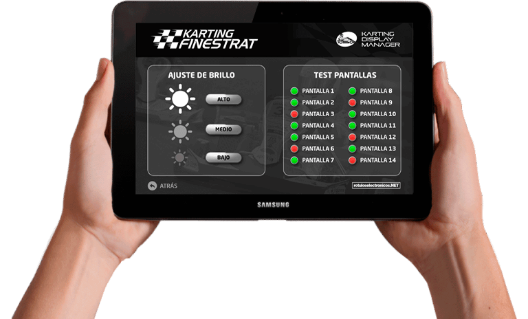 Señalización led de carrera