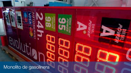 monolitos gasolineras