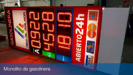 monolitos gasolineras