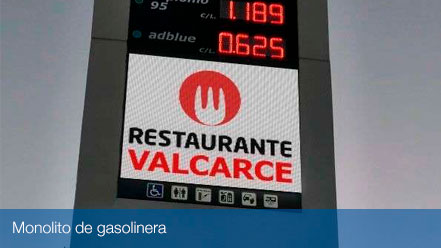 monolitos gasolineras