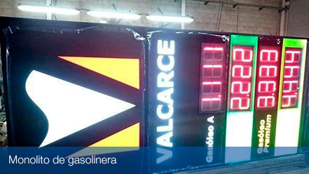 monolitos gasolineras