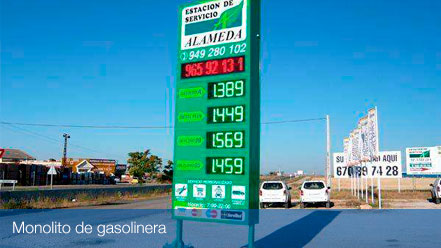 monolitos gasolineras