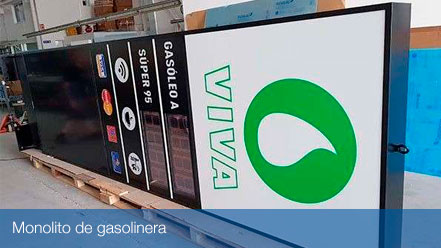 monolitos gasolineras