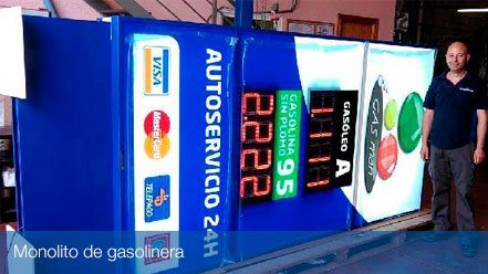 monolitos gasolineras