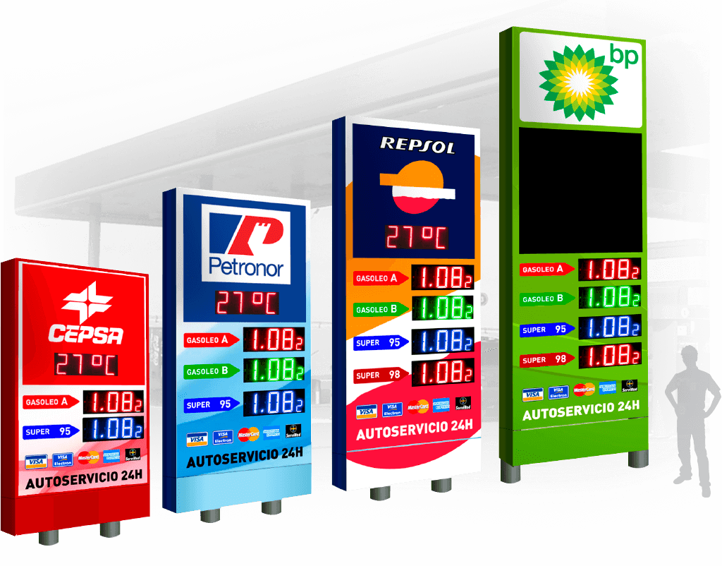 monolitos gasolineras