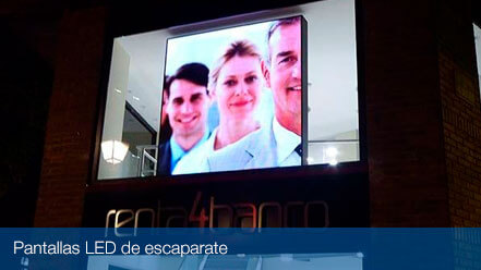 Pantalla Escaparate LED