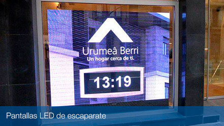 Pantallas de Escaparate LED
