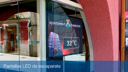 Instalacion de Pantallas LED para Escaparate