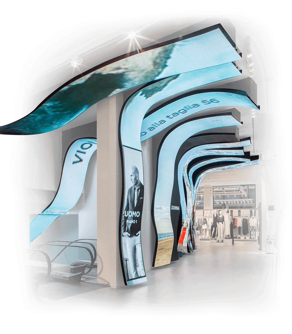 Pantallas Flexibles LED para Tiendas