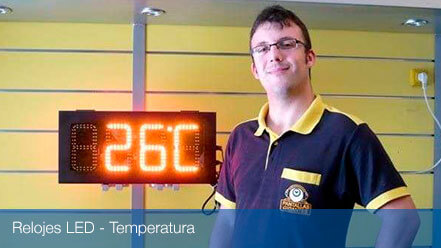 galeria displays led temperatura