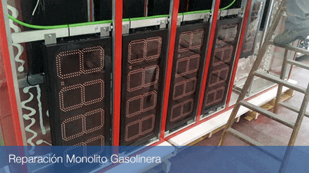 Reparación Monolito Gasolinera