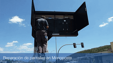 Reparación Pantalla LED Monoposte
