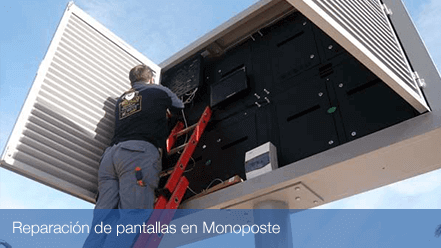 Reparación Pantalla LED Monoposte