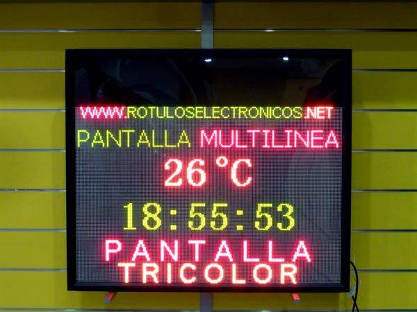 Oferta de Pantalla Multilínea de interior 98x84 cm. y 192x128 px